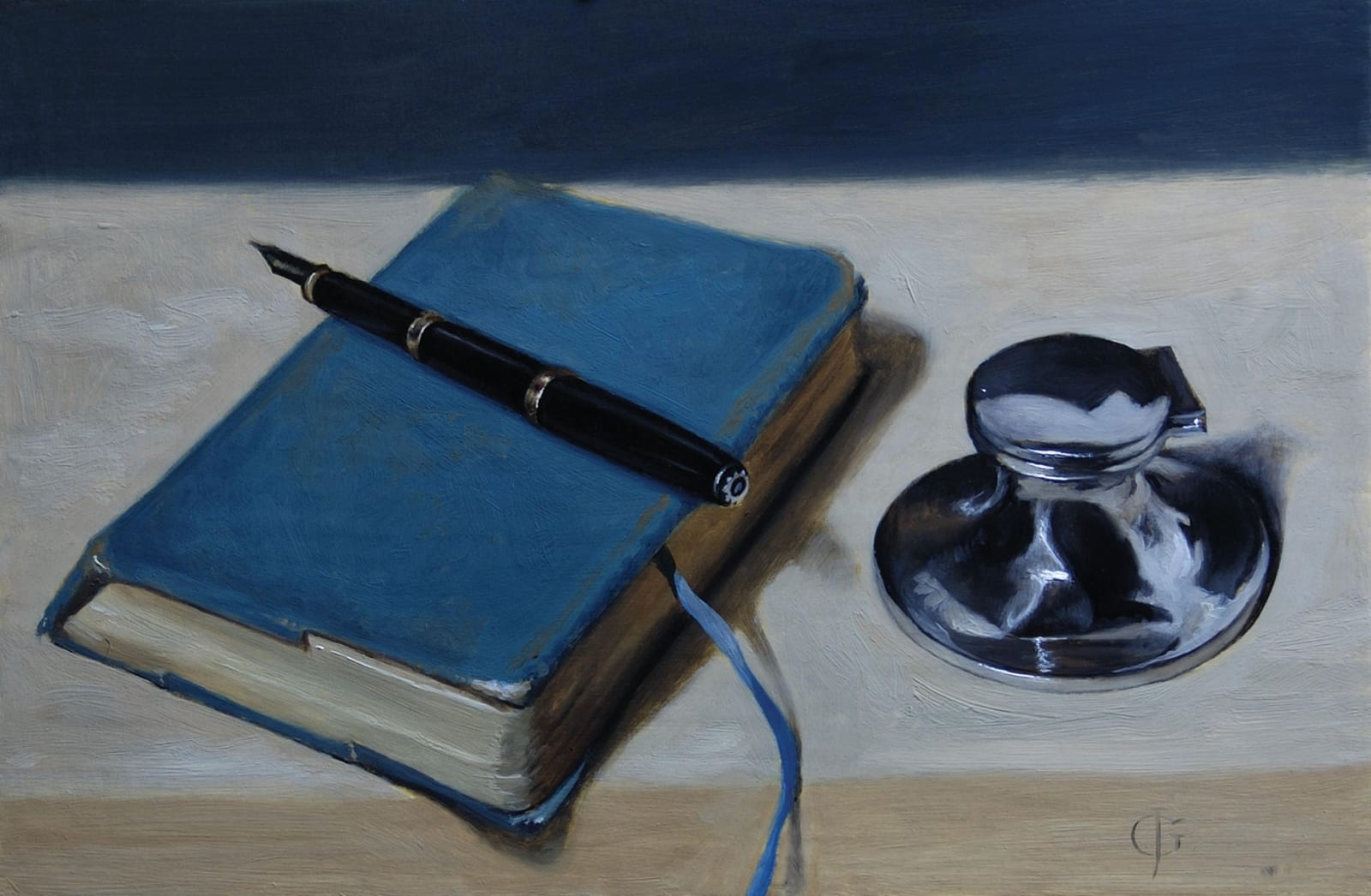 James Gillick, Pen, Book & Silver Inkwell, 2015