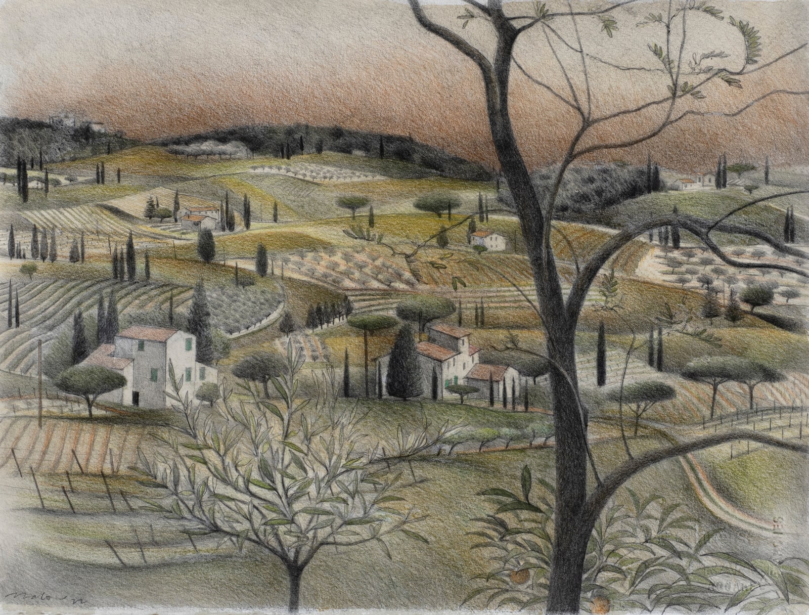 Tom Mabon, On the Flowering Greens. Tuscany, 2023