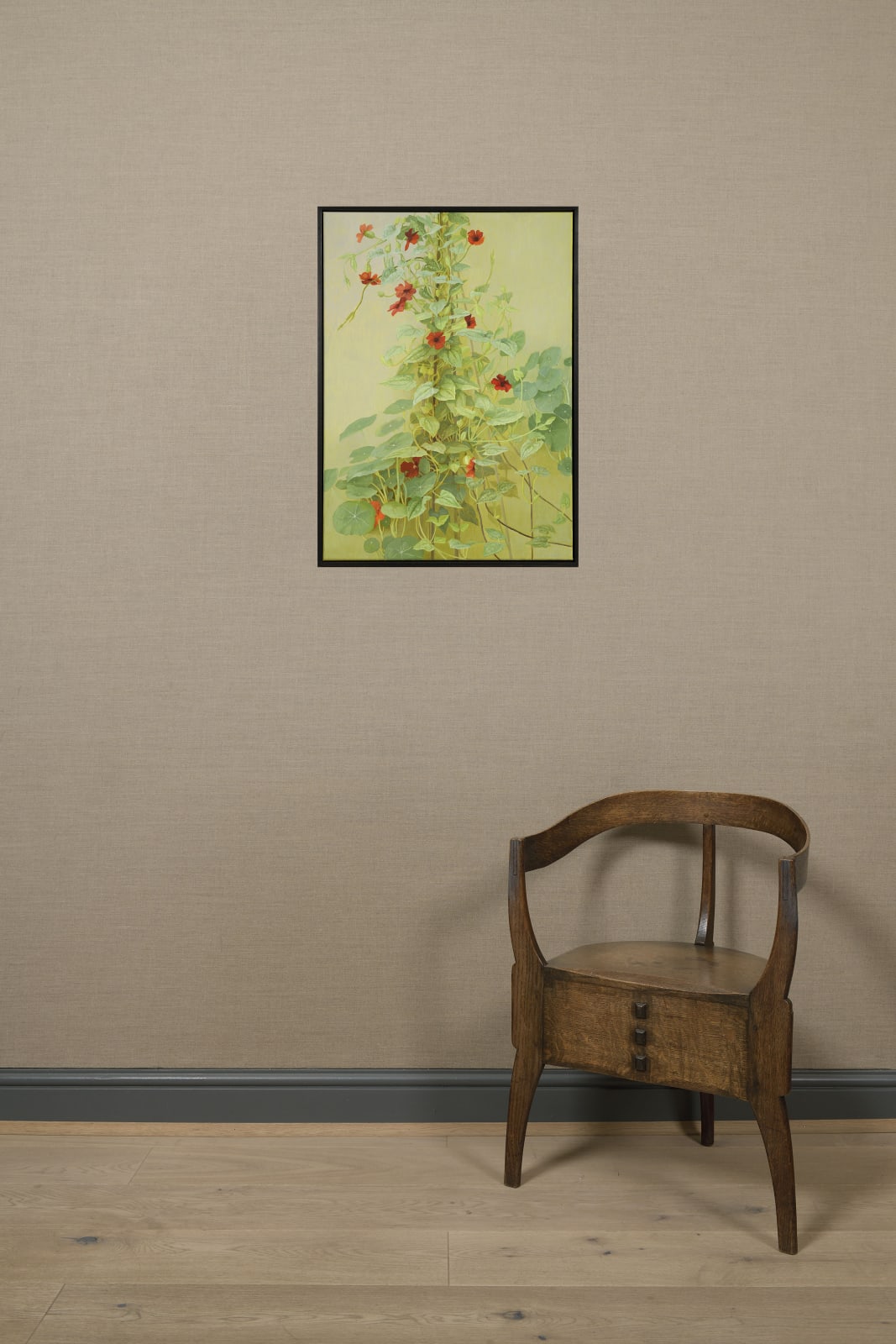 Jane Wormell, Black eyed Susan (Thunbergia) and Nasturtium Leaves, 2020