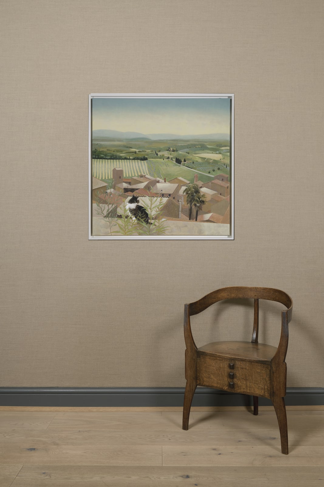 Tom Mabon, Landscape below San Gimignano, 2020