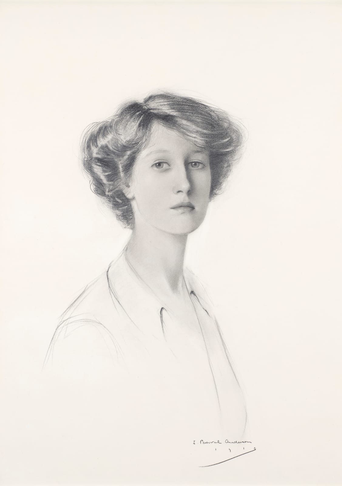THOMAS PERCIVAL ANDERSON (1885-1940), Portrait of Cecily Burdon-Muller, 1910
