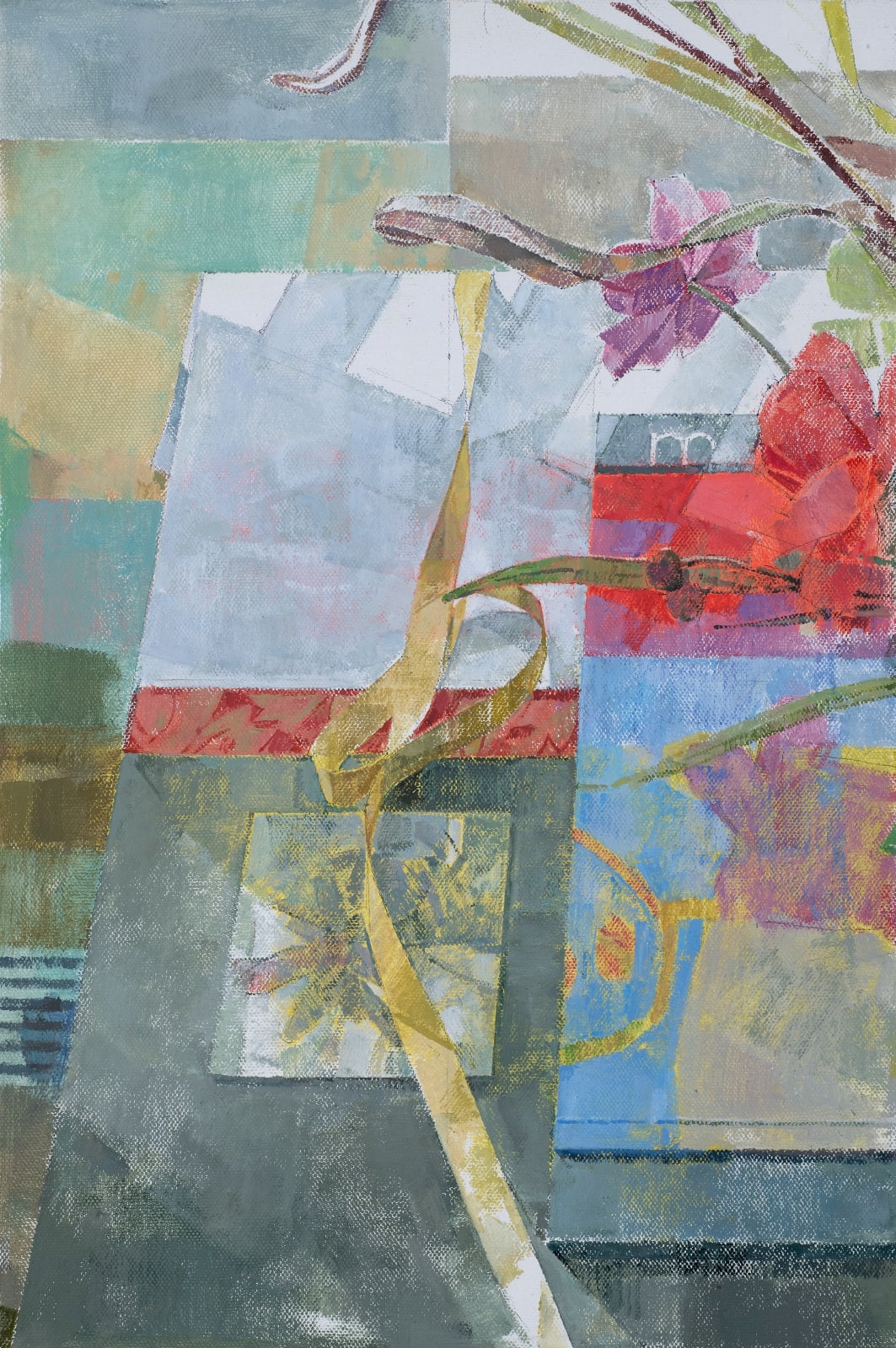 Jeannie Kinsler, Still life with books (diptych), 2023