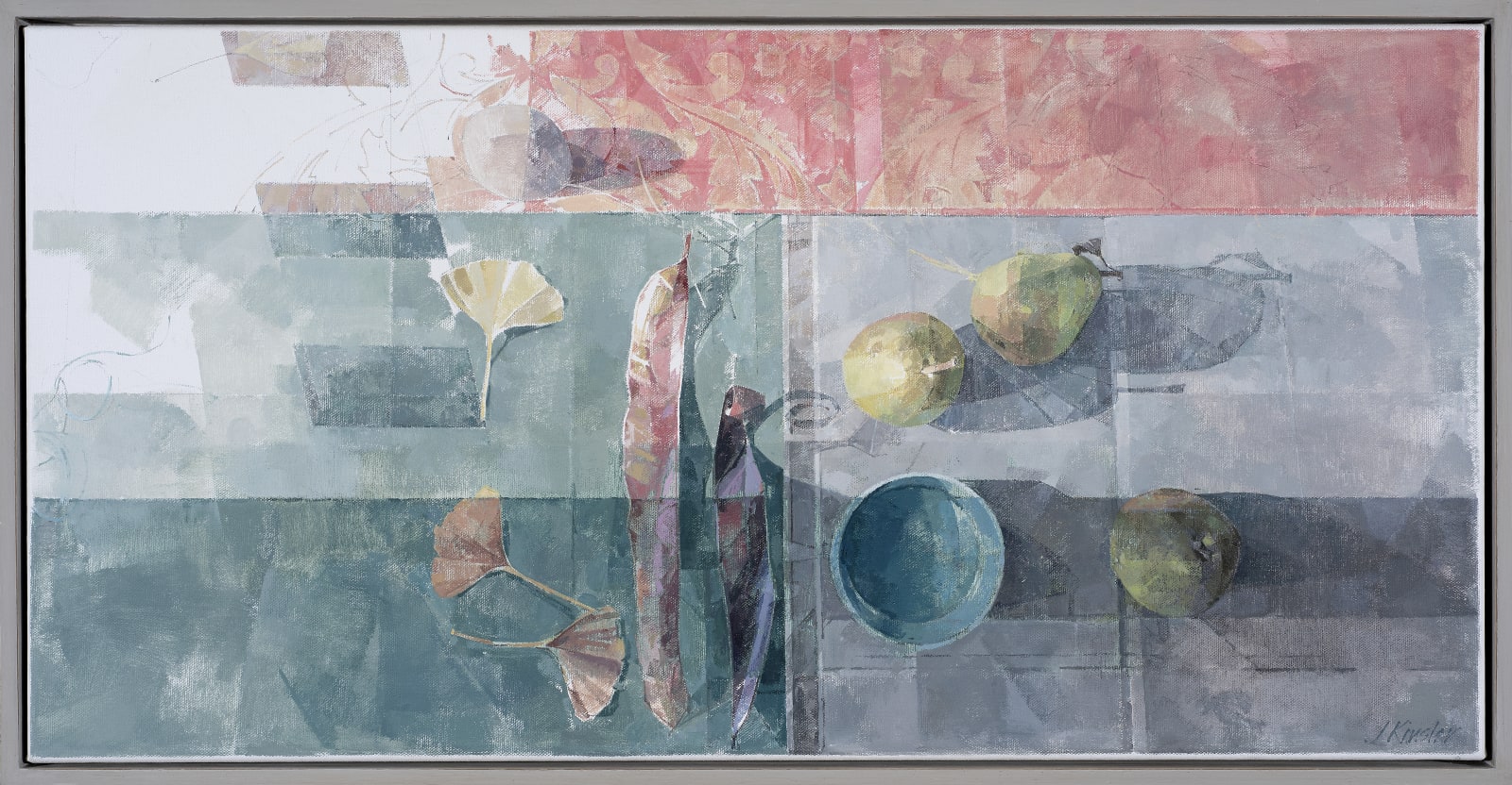 Jeannie Kinsler, Pods, Pears and Gingko Leaves, 2022