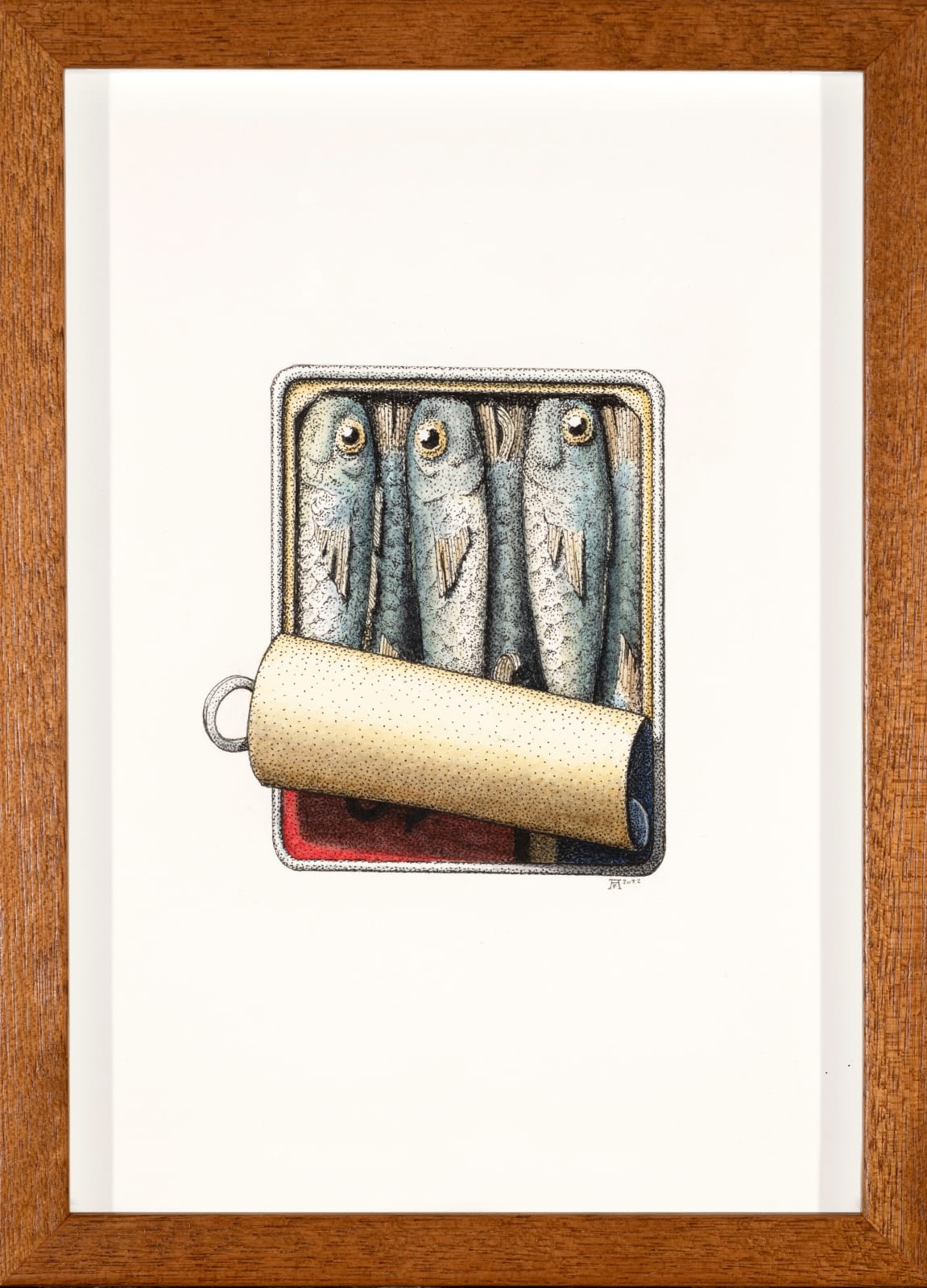 Angus Fisher, Sardine can #3, 2022