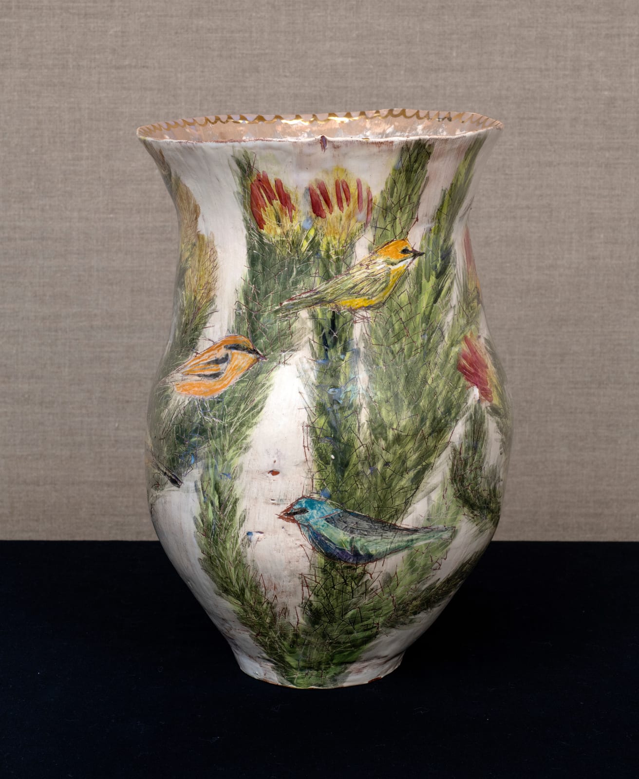 Jacqueline Leighton Boyce, The tanagers gathered, 2024