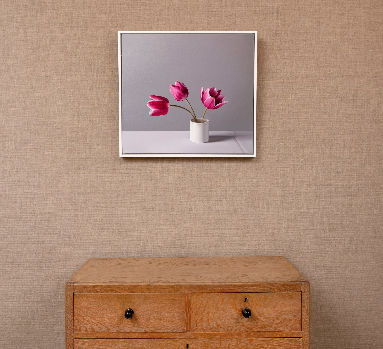 Jo Barrett, Still Life of Pink Tulips