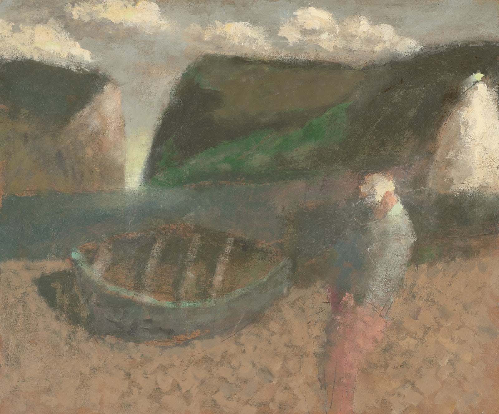 Nicholas Turner, Fisherman with White sail, 2021