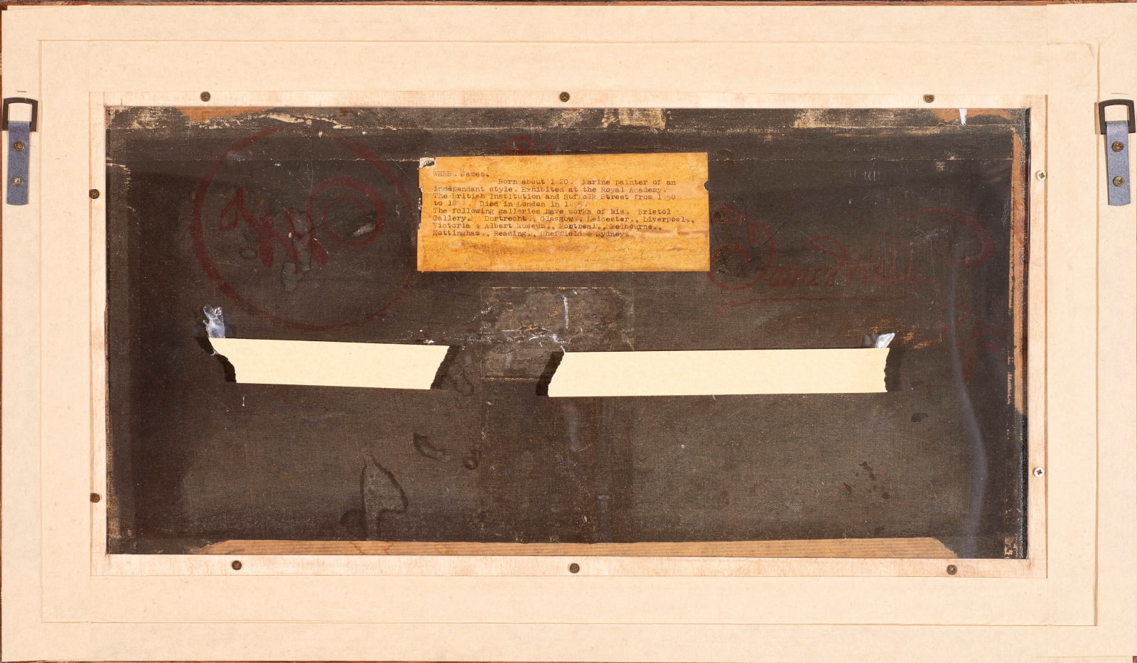 James Webb (1825–1895), Shipping loading and unloading from a beach, 1875