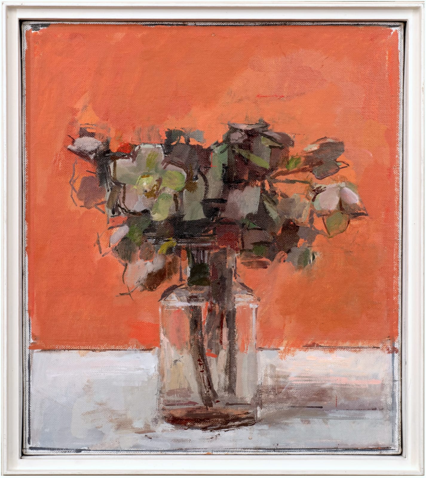 Ben Henriques, Hellebores on a Mandarin Background, 2021