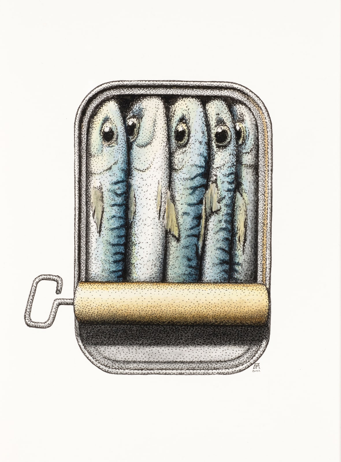 Angus Fisher, Sardine can #5, 2022