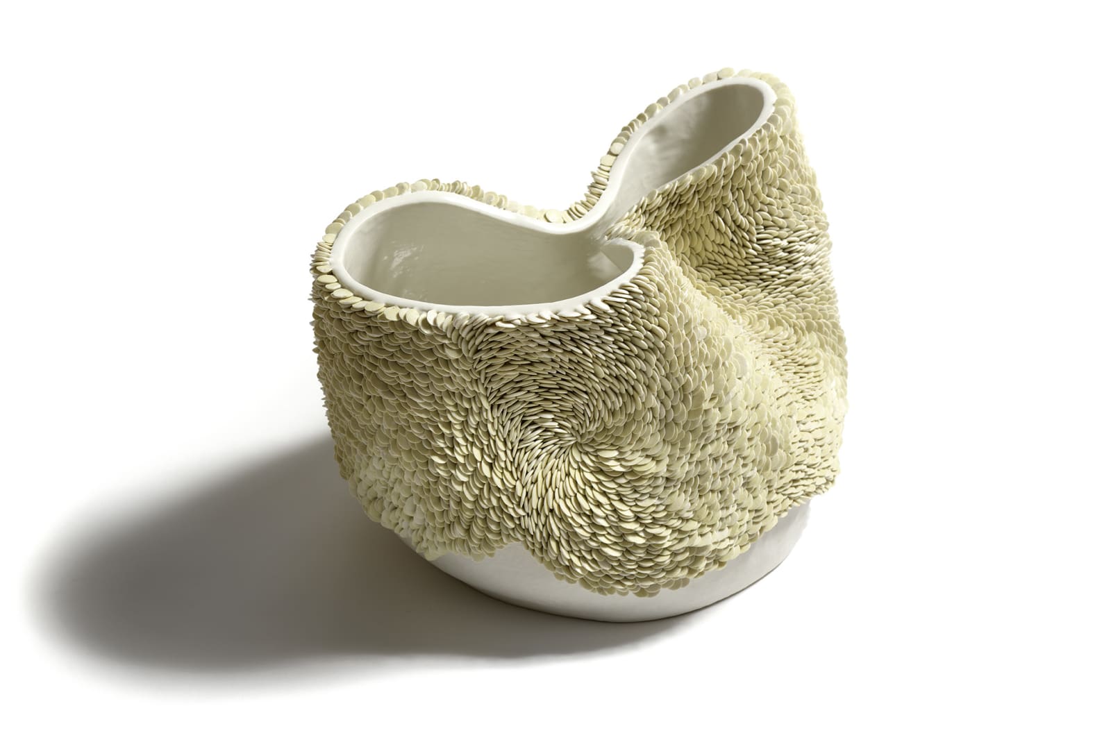 Fenella Elms, White Green Flow Pot, 2019