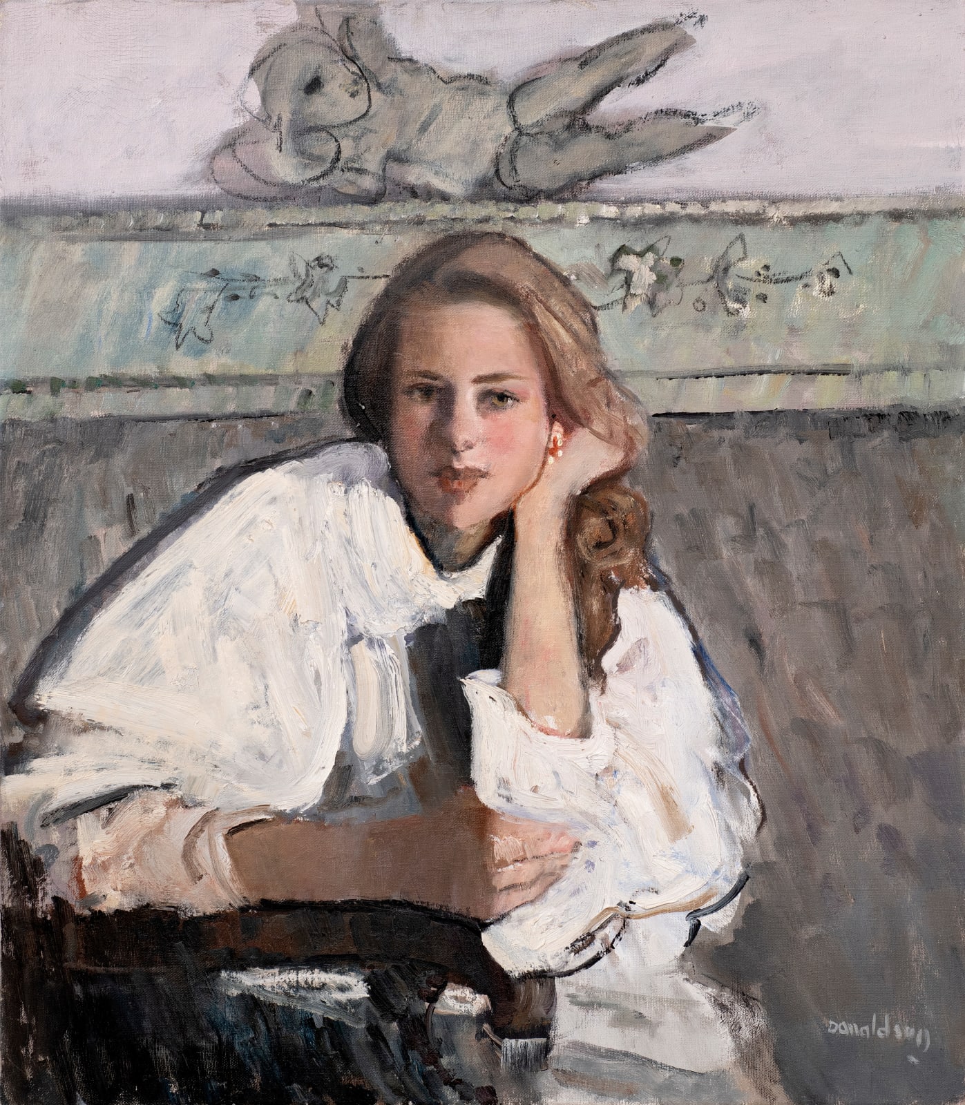 David Donaldson RSA RP RGI LLD (1916- 1996), Portrait of a young Lady