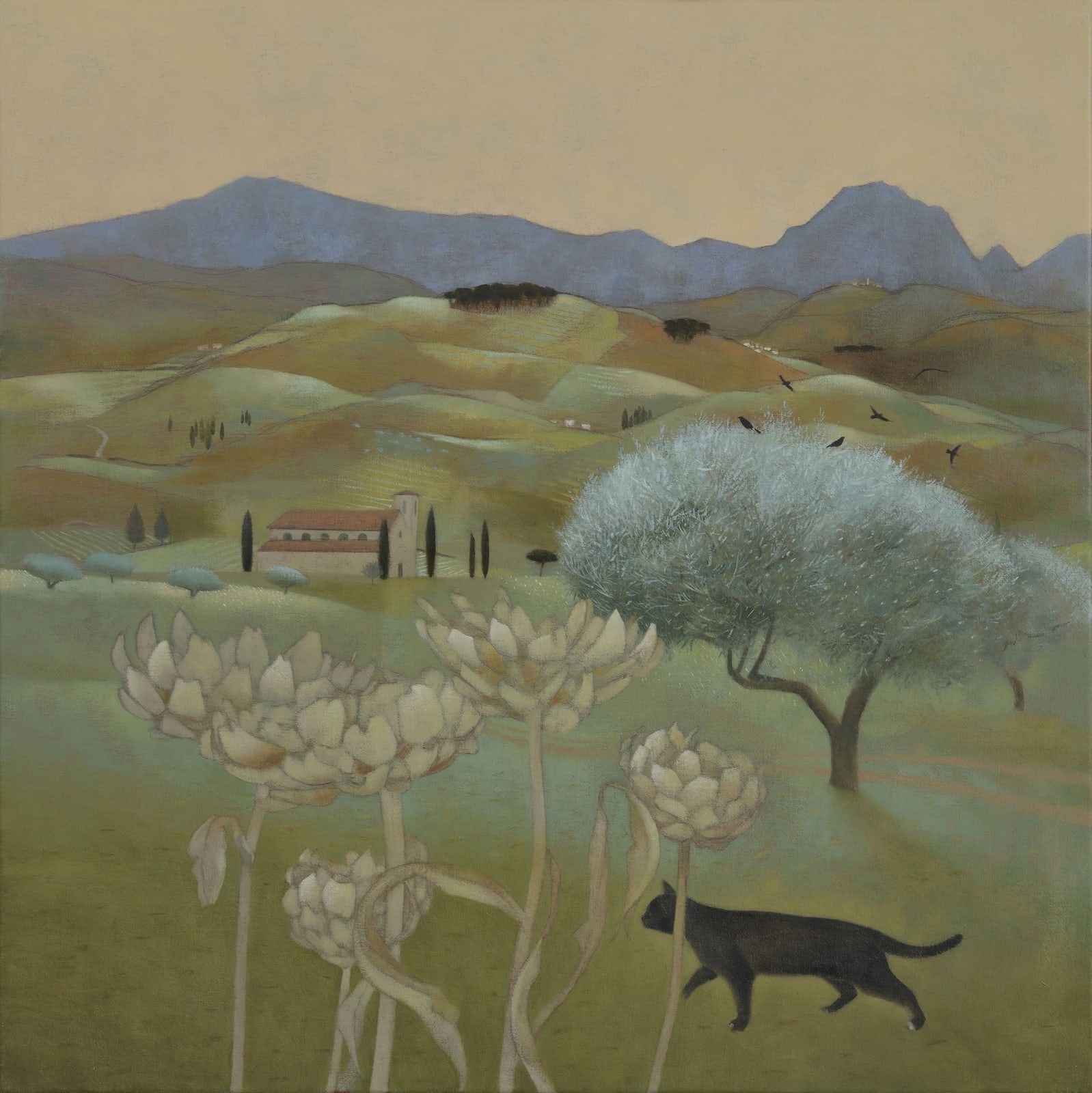 Tom Mabon, Ever darkening tints below the Apennines, 2020