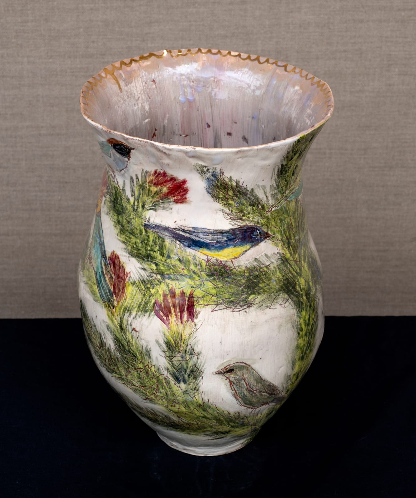 Jacqueline Leighton Boyce, The tanagers gathered, 2024