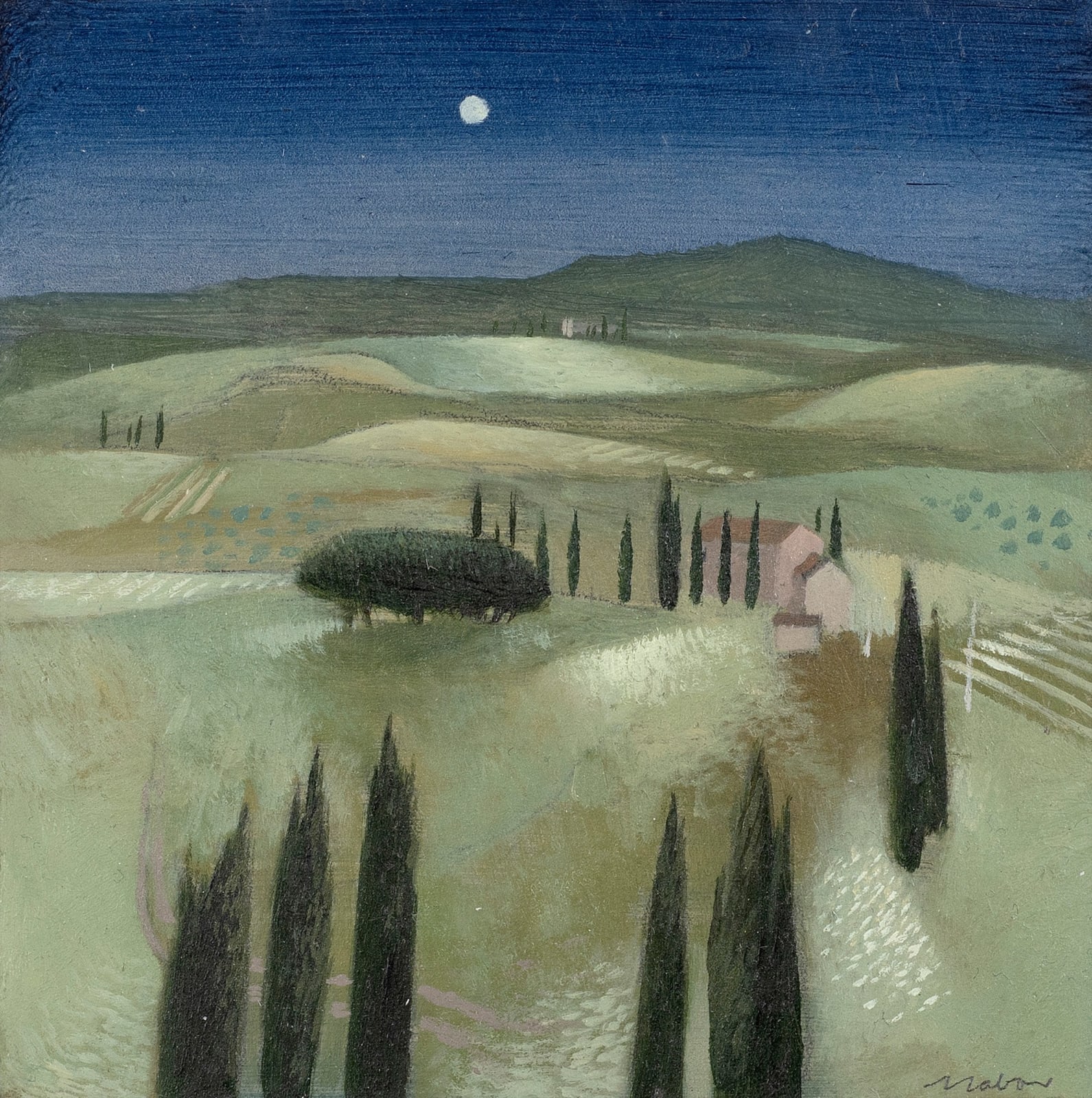 Tom Mabon, Night Fields. Tuscany, 2022