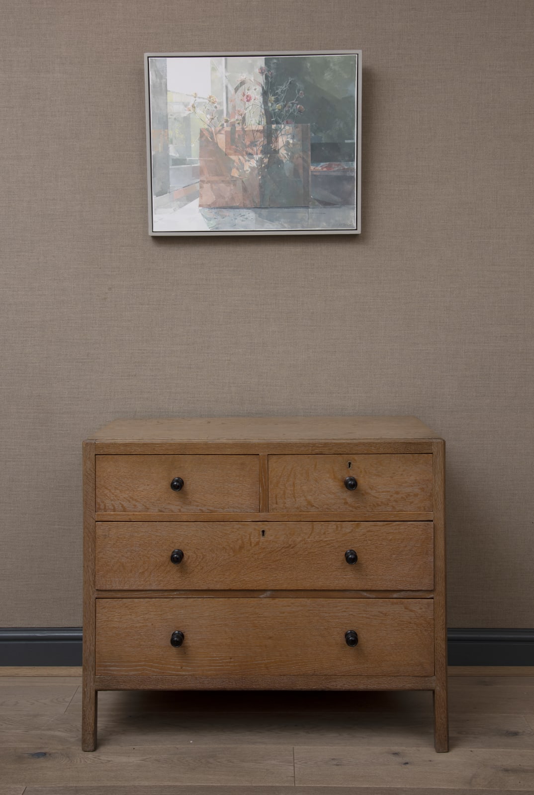 Jeannie Kinsler, Paper Bag with Geums, 2022