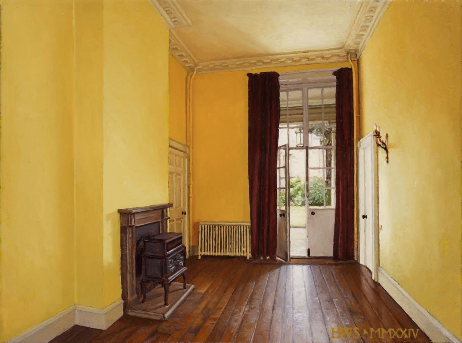 Harry Steen, Empty yellow hall, 2024
