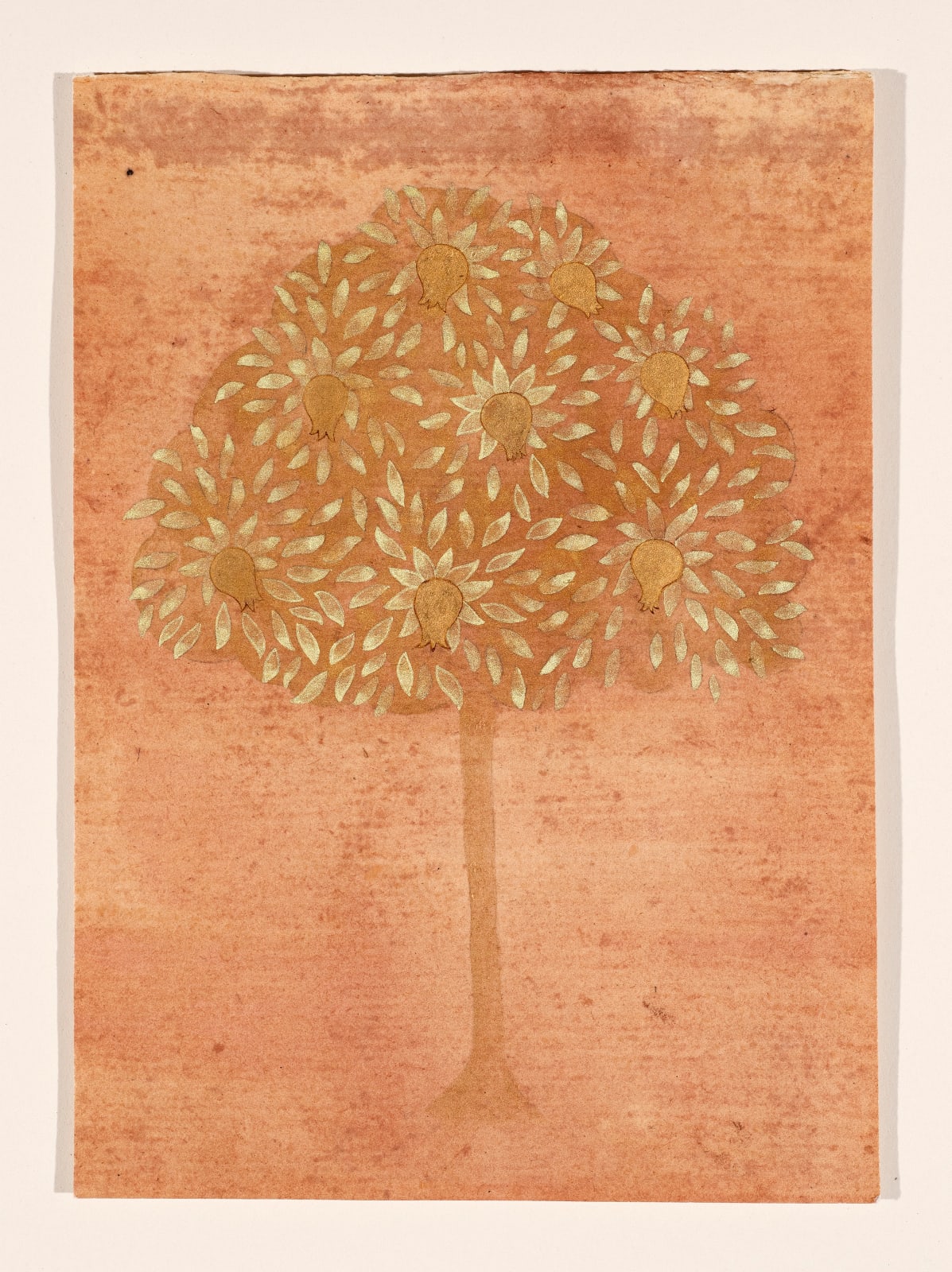 Ayesha Gamiet, Study for 'Valley of love' ; Pomegranate Tree, 2021