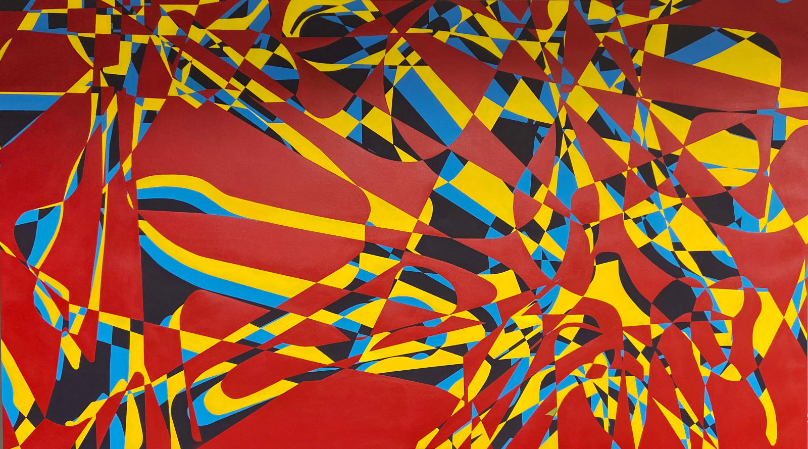 Joseph La Piana, Refraction Rotations Painting I, 2021