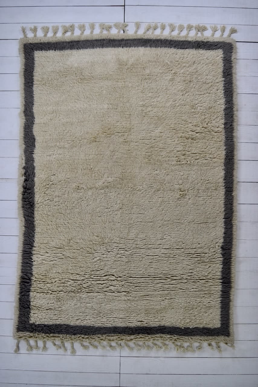 Shaggy Berber style rug, India