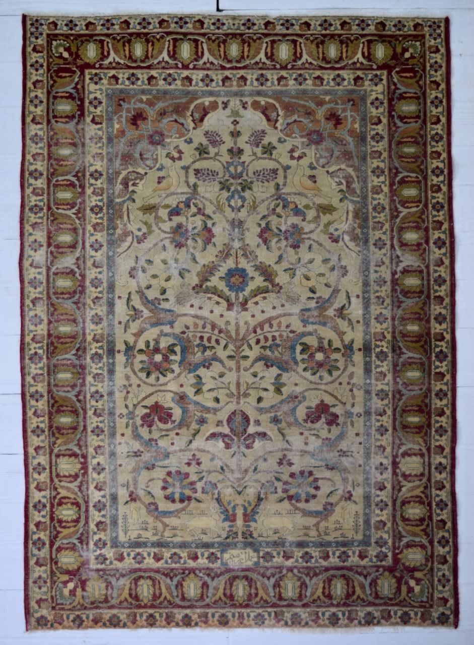 Mohtashem Kashan prayer rug, Persia