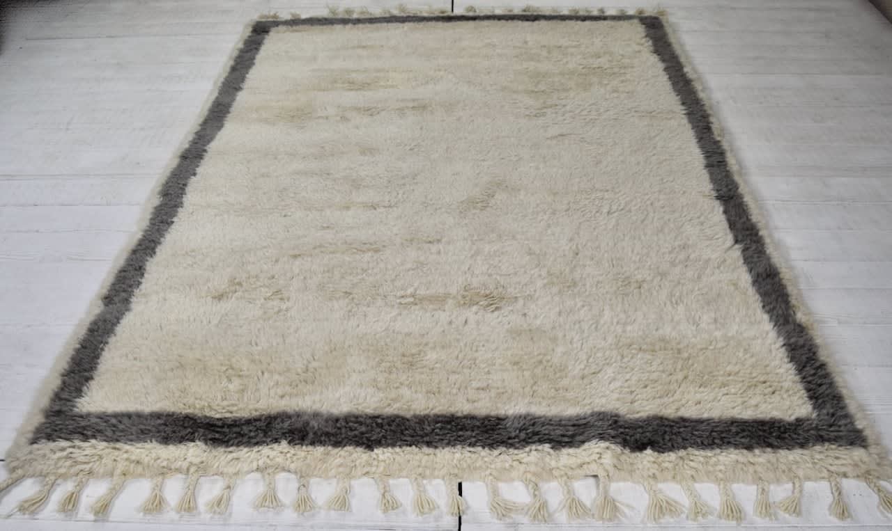 Shaggy Berber style rug, India