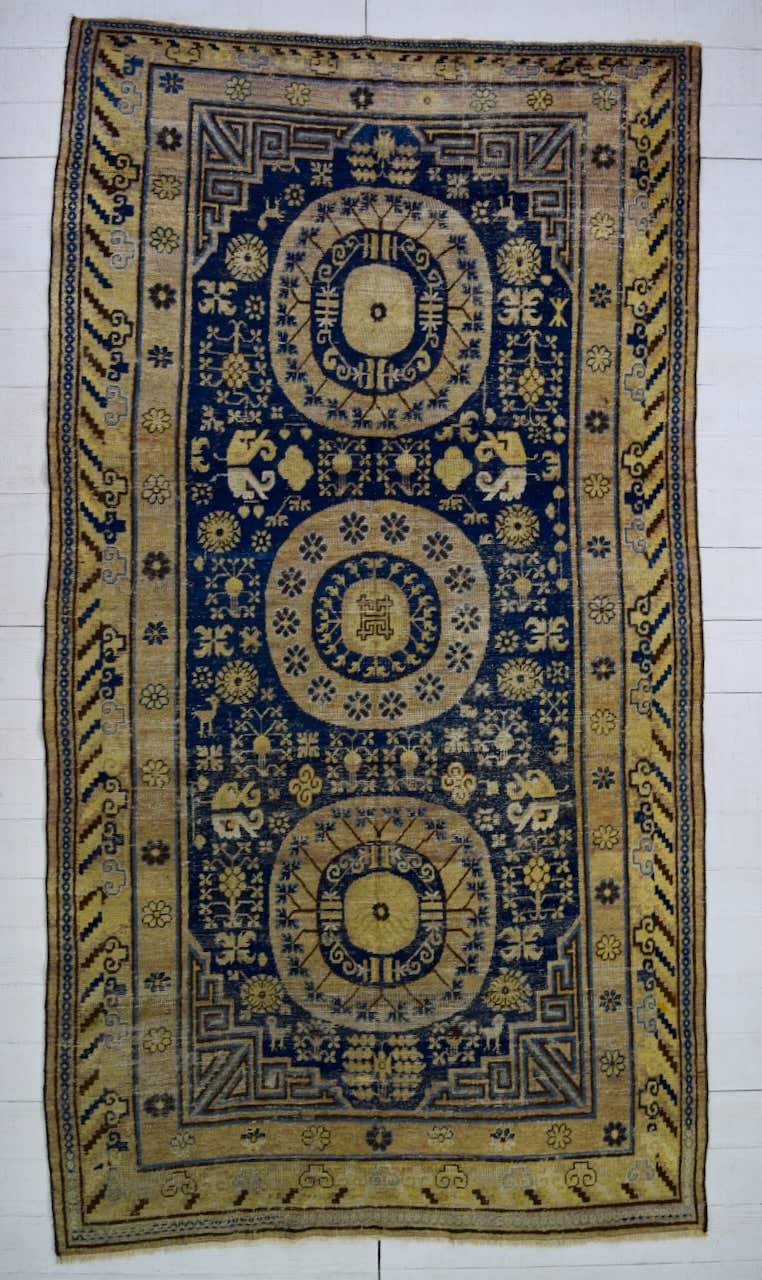 Khotan carpet, Chinese Turkestan
