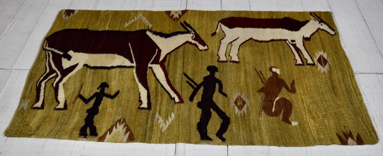 African flatwoven rug