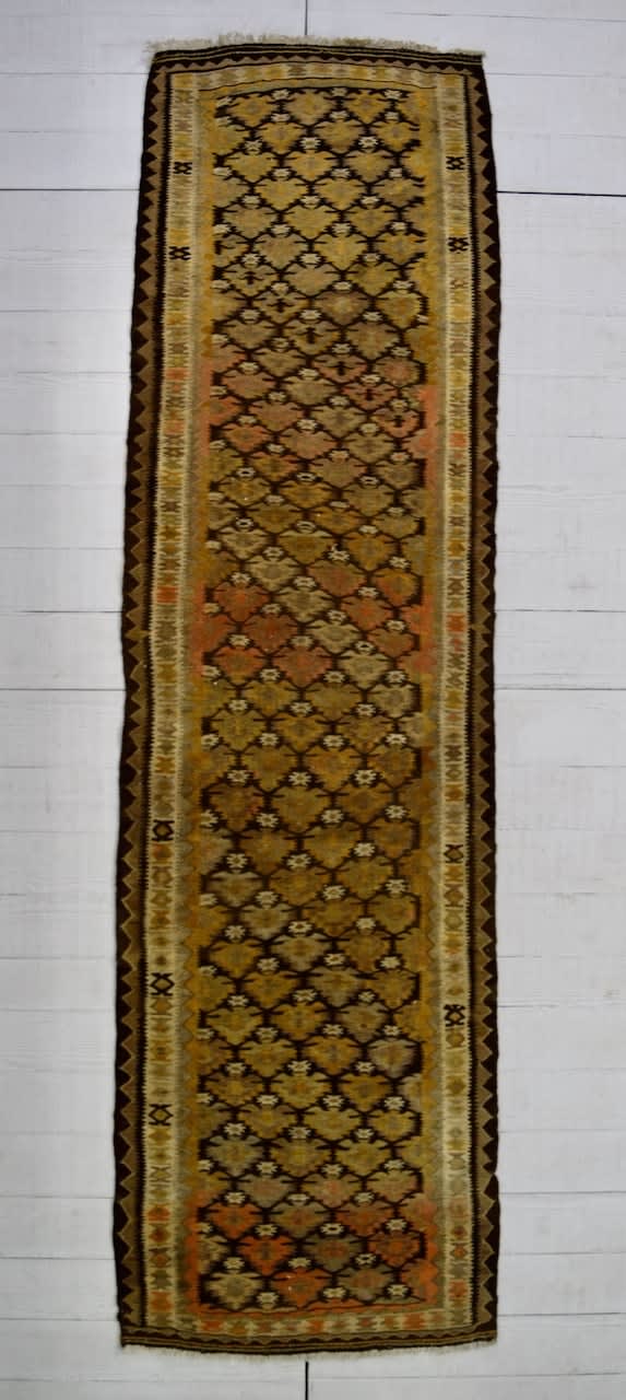Bidjar or Veramin kilim runner