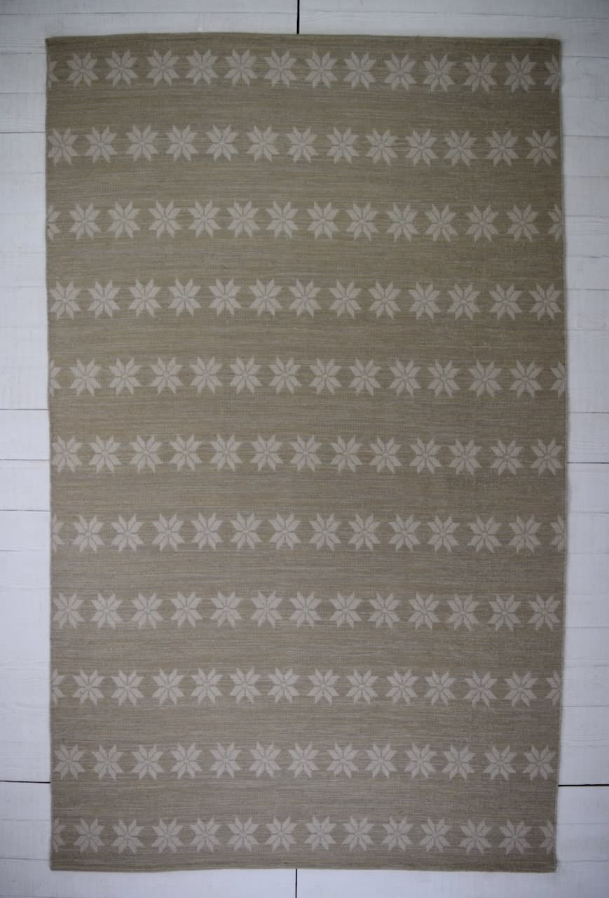 Star double-sided flatwoven rug, India