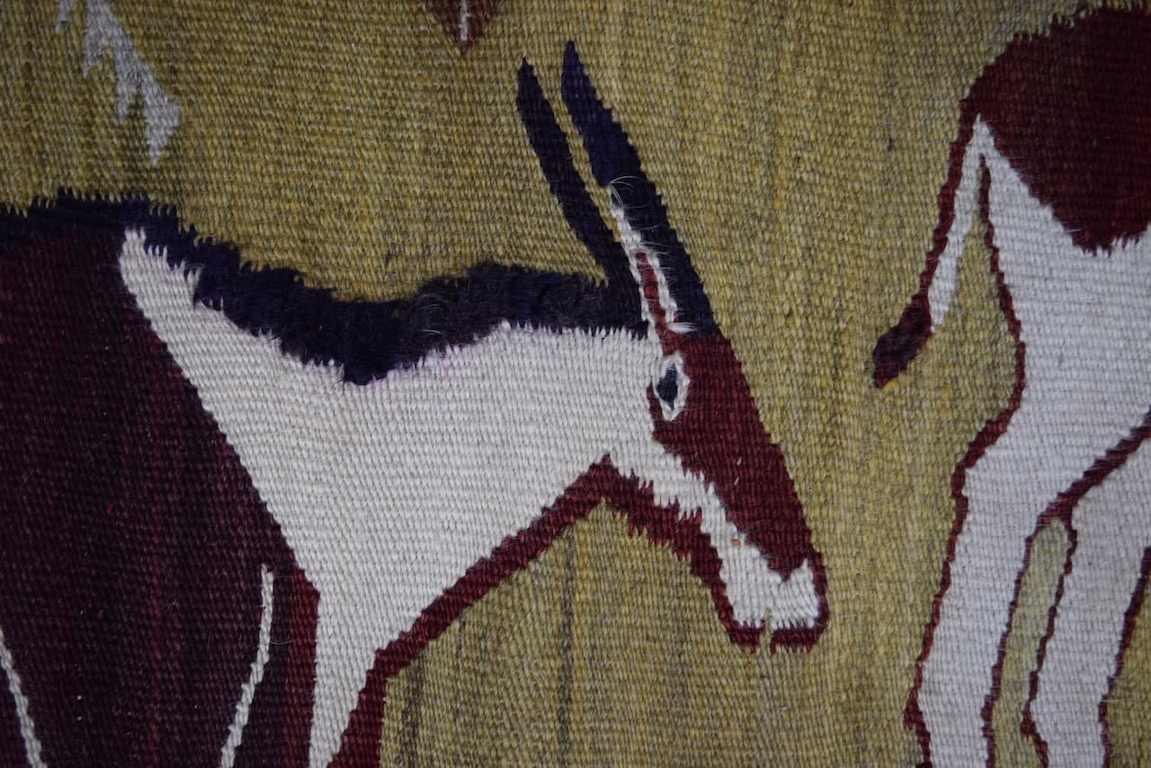 African flatwoven rug