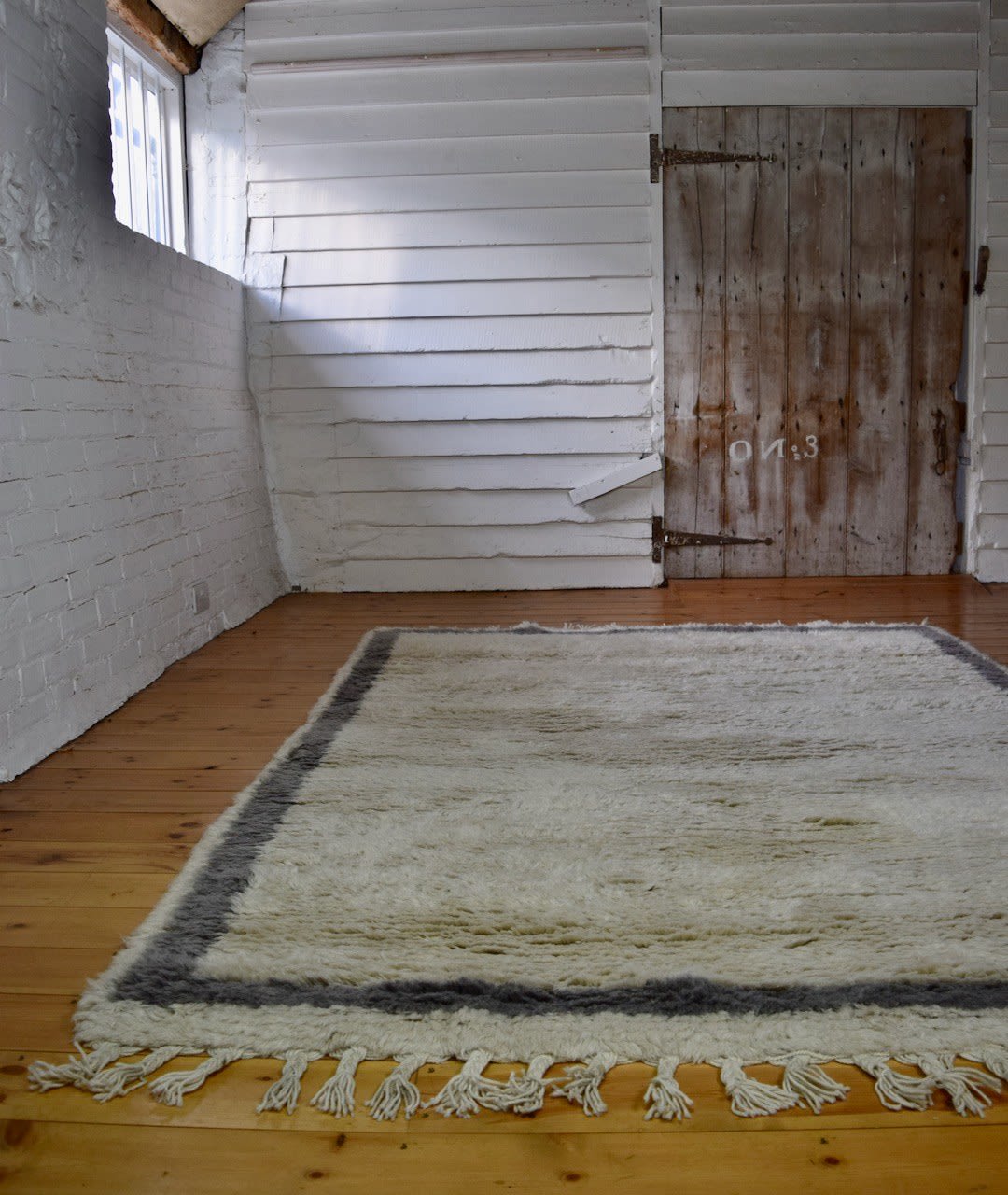 Shaggy Berber style rug, India