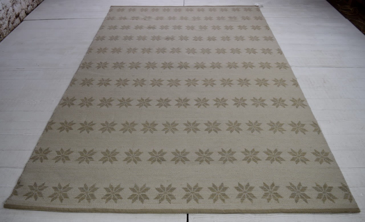 Star double-sided flatwoven rug, India