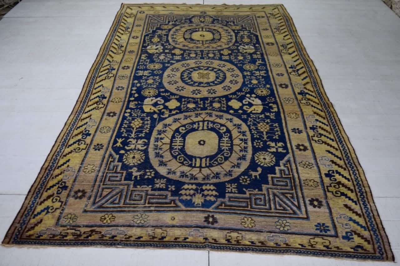 Khotan carpet, Chinese Turkestan