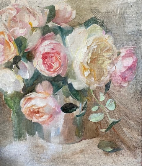 Harriet Salt, Roses in the Silver Pot II