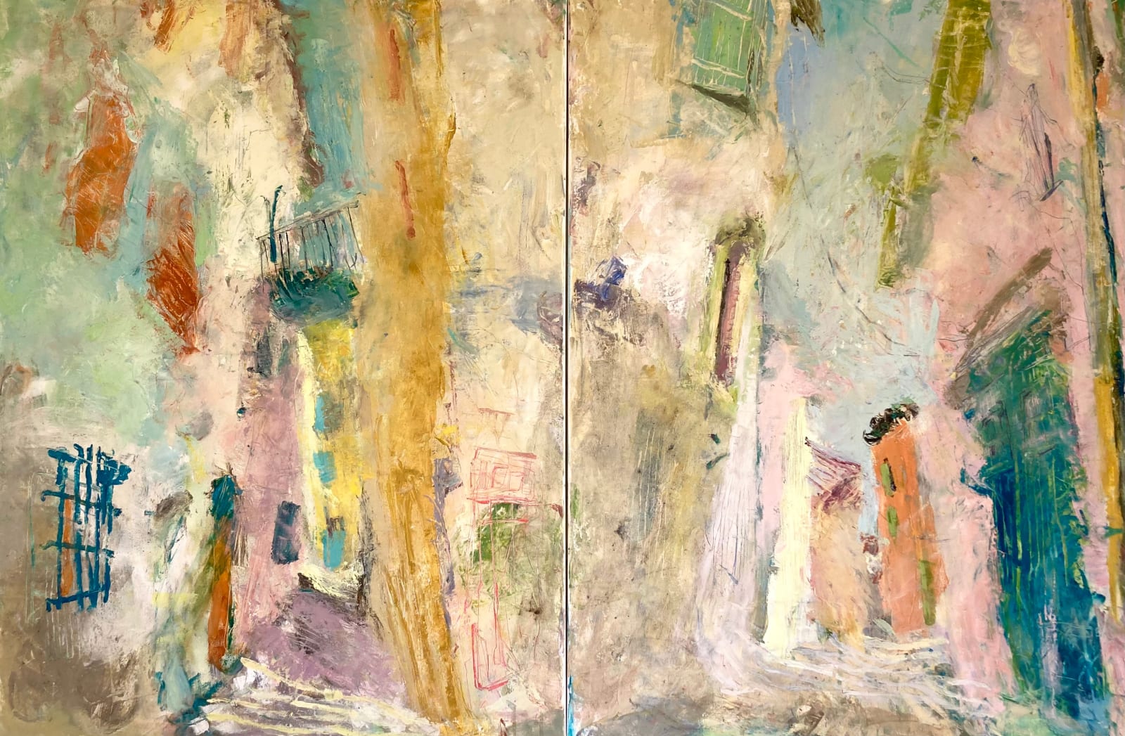 Julia Maleeva, Lavender Dreams in Seillans - Diptych