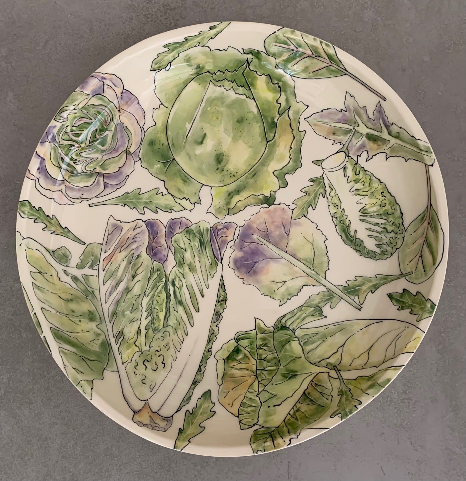 Kerry Edwards, Luttuce - Large Shallow Bowl