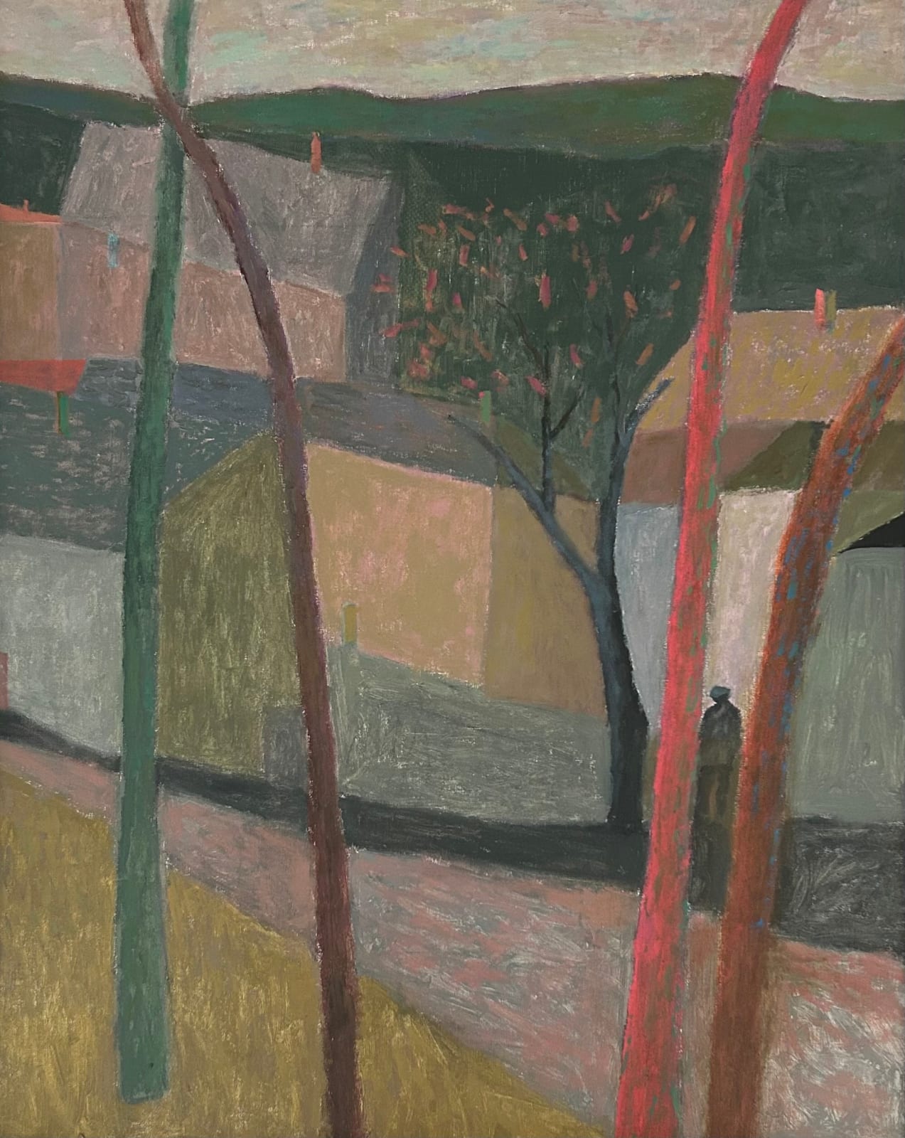 Nicholas Turner, Figure Between Trees, Céret