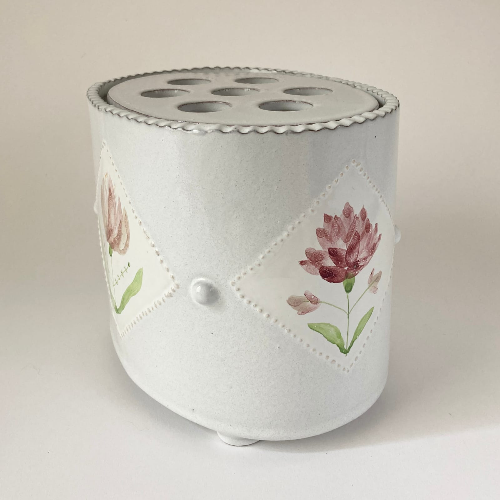 Emily Mitchell, Painted Flower Brick I