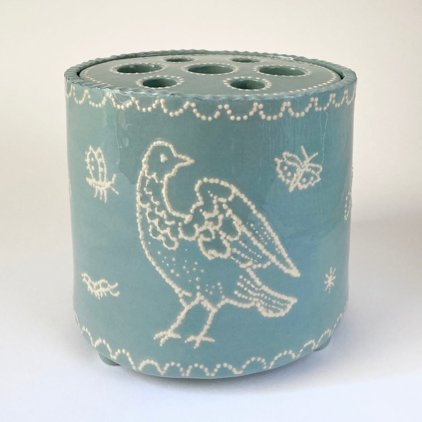 Emily Mitchell, Blue Bird Flower Brick