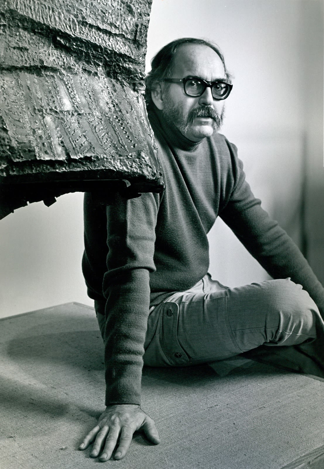 Seated Bird and Artist, 1981