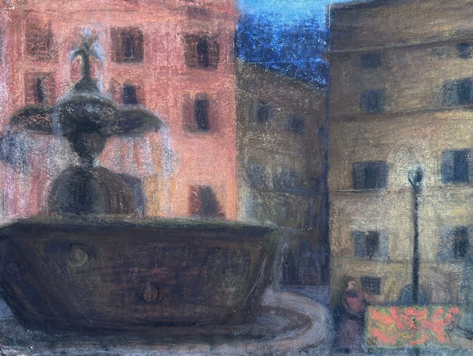 Judit Reigl, Place Farnèse la nuit, 1947