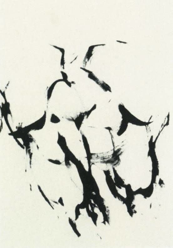 Judit Reigl, Homme (partie gauche diptyque), 1971