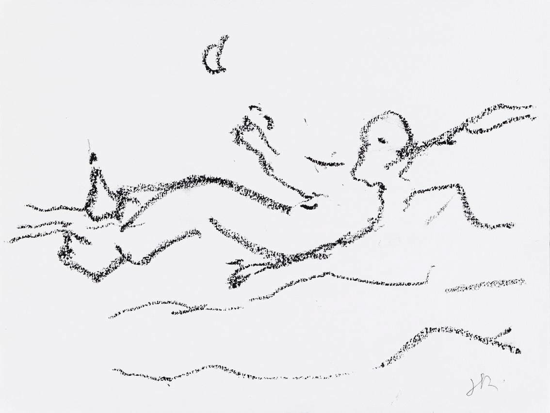 Judit Reigl, Reclining Figure, 2016-2018