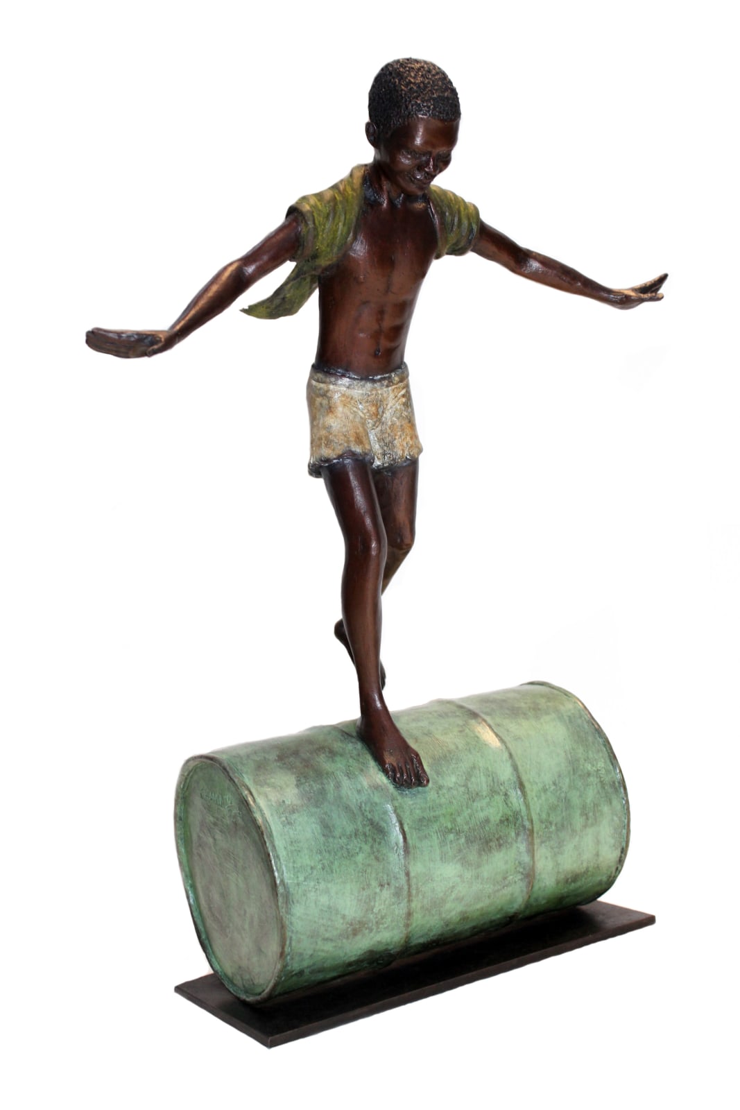 Louis Chanu, Boy Rolling On Drum, 2016