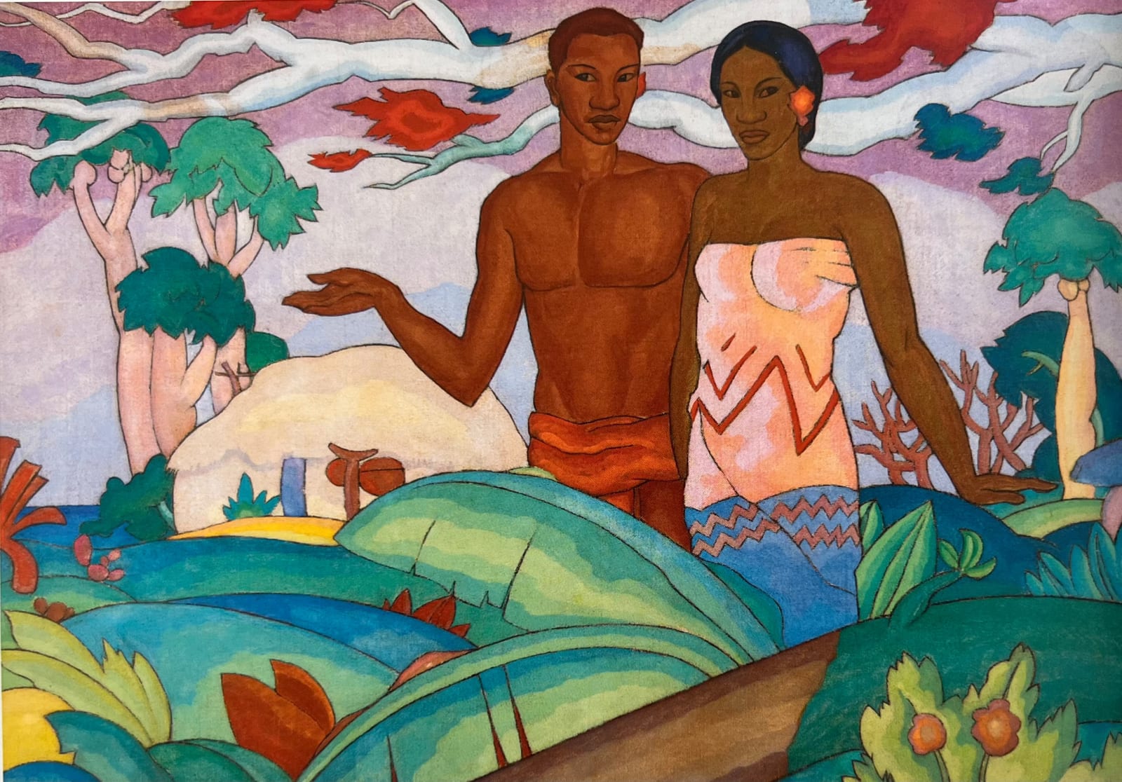 Arman Manookian, Hawaiian Boy and Girl, 1928