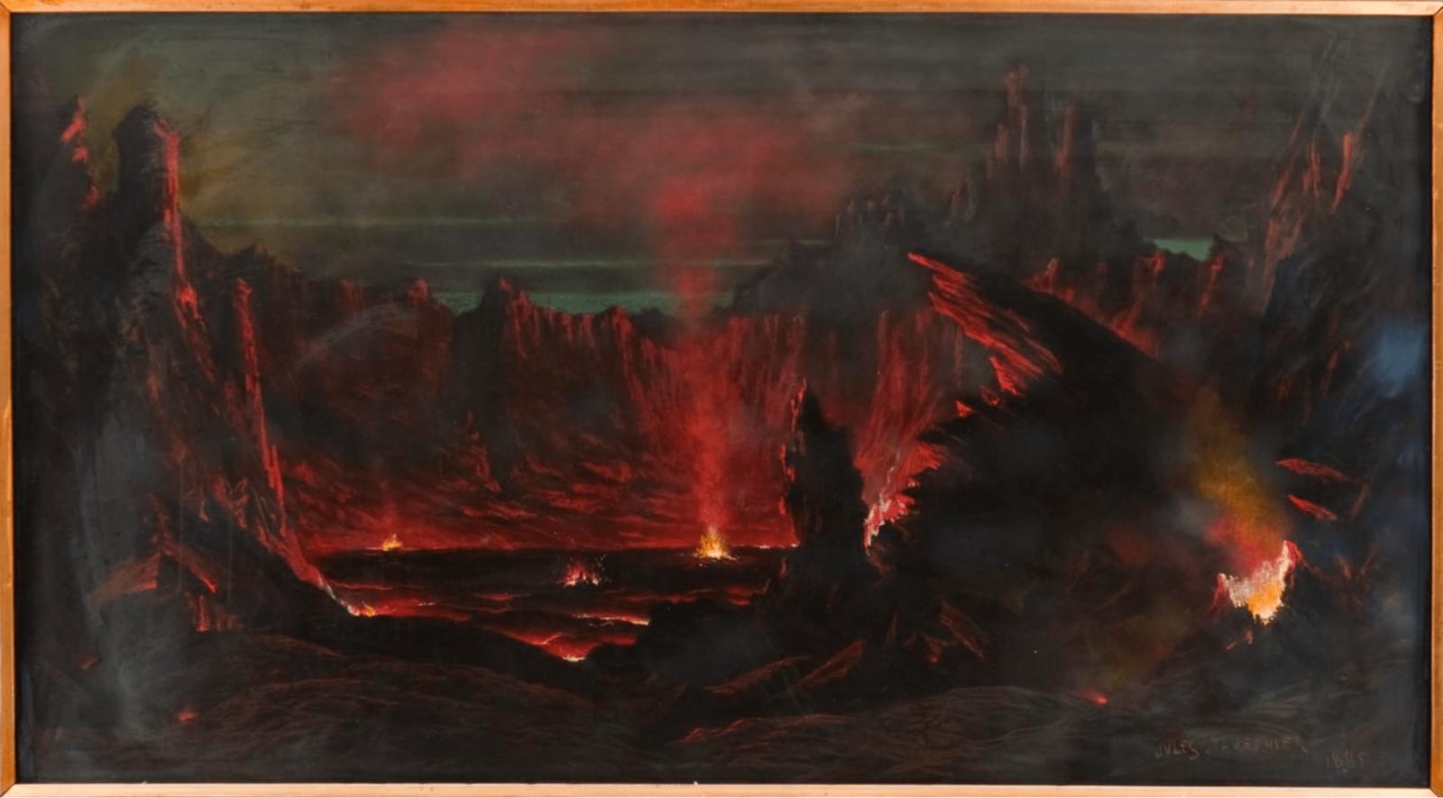 Jules Tavernier, Volcano - Kilauea, Island of Hawaii, 1885