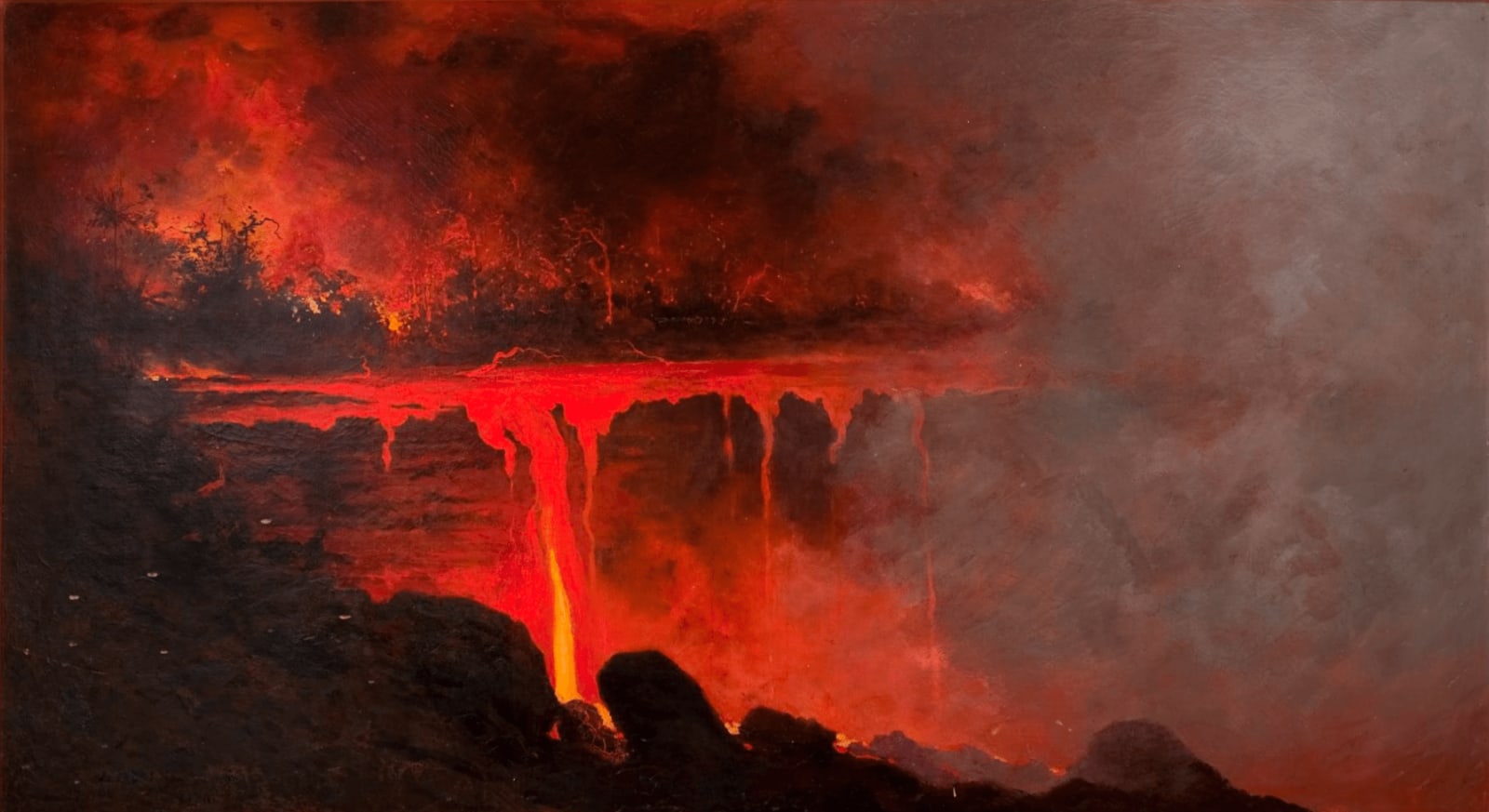 Jules Tavernier, Untitled (Dripping Lava), 1886