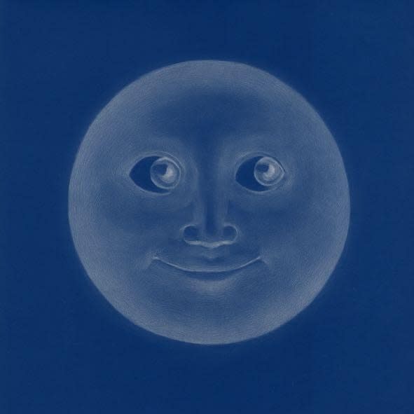 Wang Meiyi, Studies of Emoji: Full Moon Smiling Face , 2021