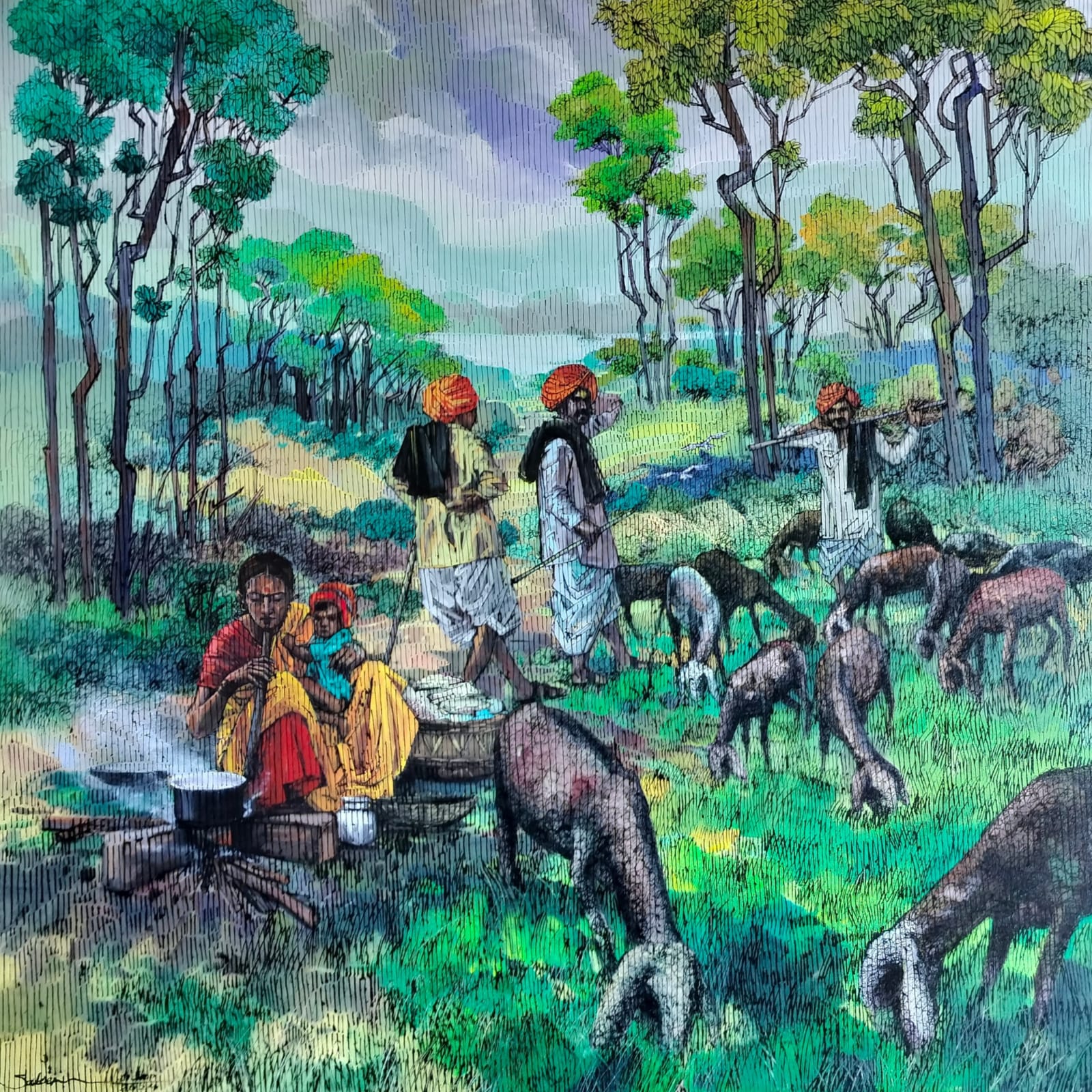 Salim Darveshi, The Village of 'Dhangar'